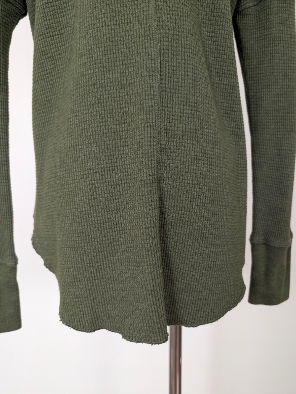 Babaton Green Turtleneck Waffle Size Small Long Sleeve - Picture 5 of 13
